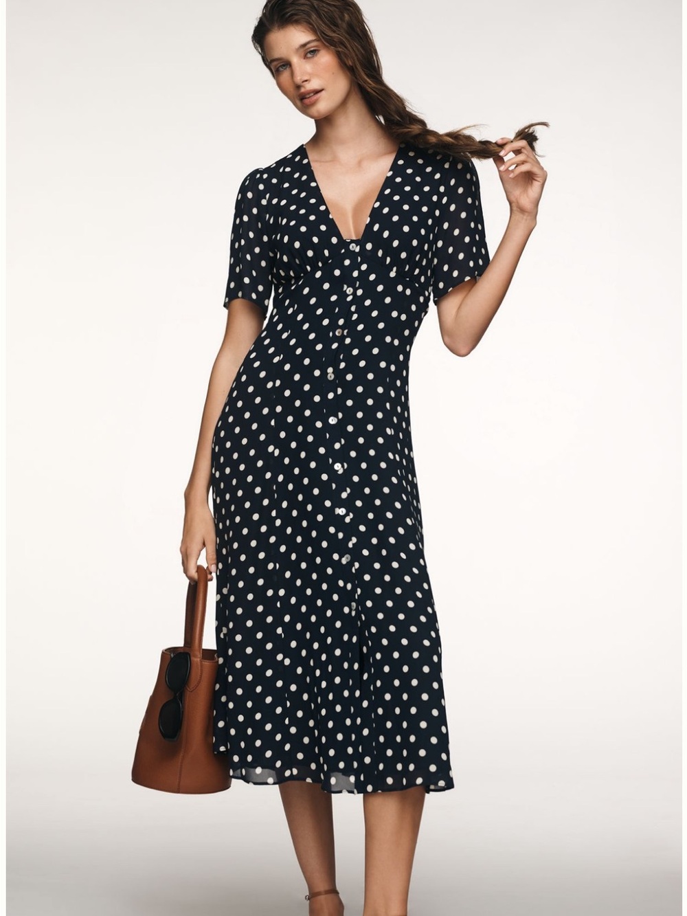 NWT Reformation Lise Midi Dress Size 8